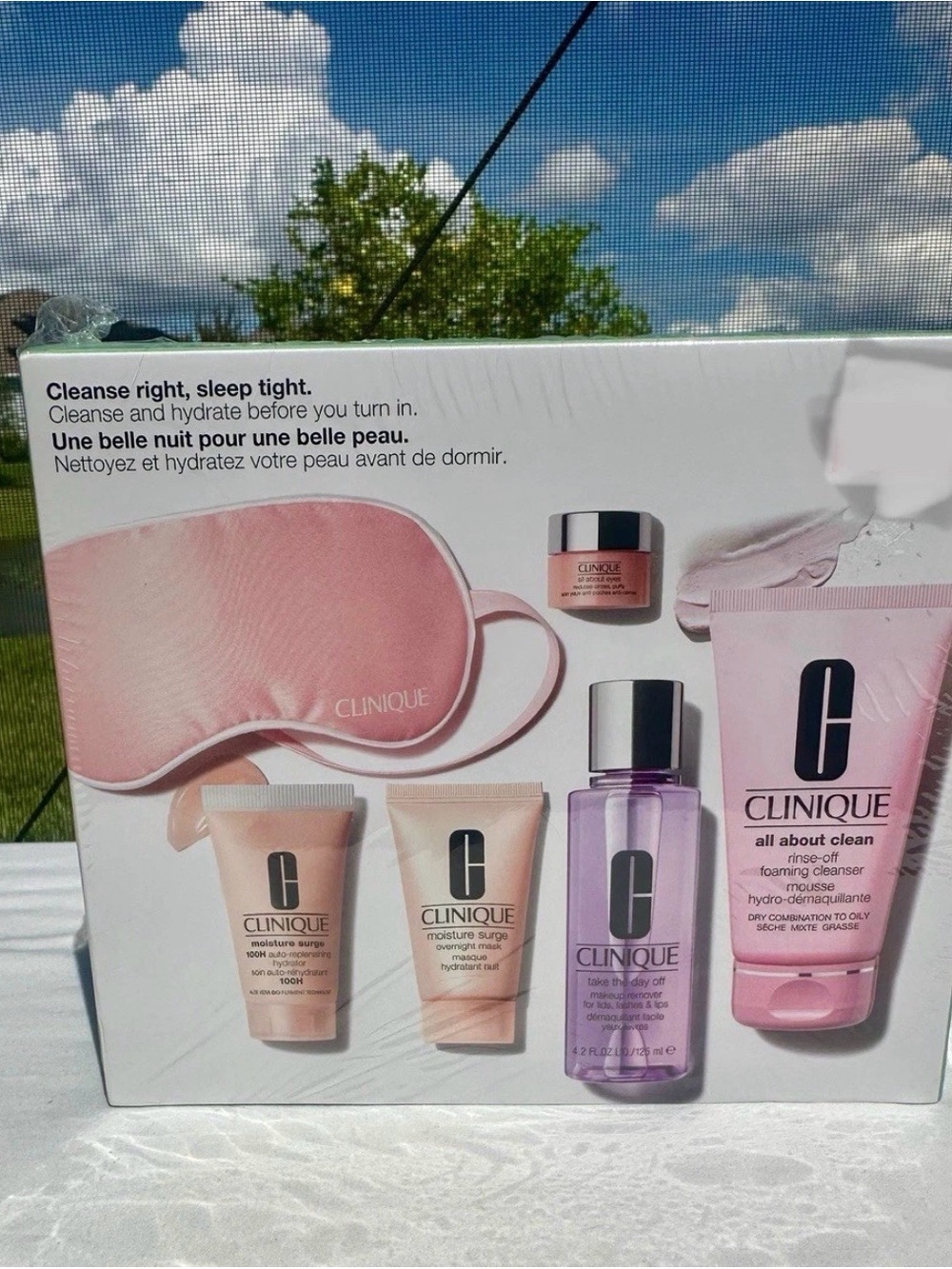 Clinique Cleanse Right Sleep Tight 6 Pc Skincare Gift Set NIB $111 Value